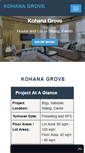 Mobile Screenshot of kohanagrovesilanghomes.com